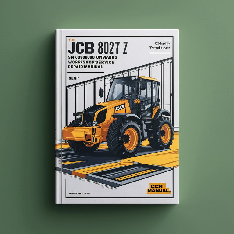 JCB 8027 Z SN 898000 Onwards Workshop Service Repair Manual