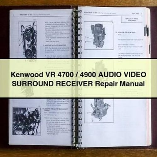 Kenwood VR 4700 / 4900 AUDIO Video SURROUND Receiver Repair Manual