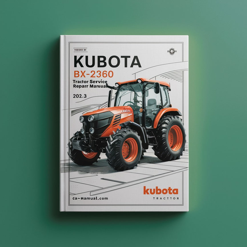 Service- und Reparaturhandbuch für Traktoren Kubota BX2360 (PDF-Download)