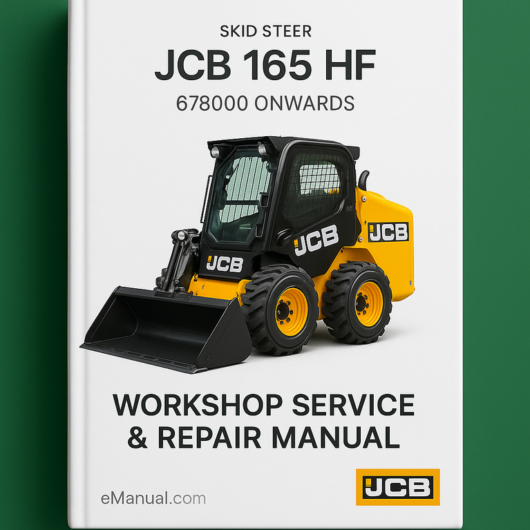 JCB 165 HF 678000 Onwards Workshop Service Repair Manual