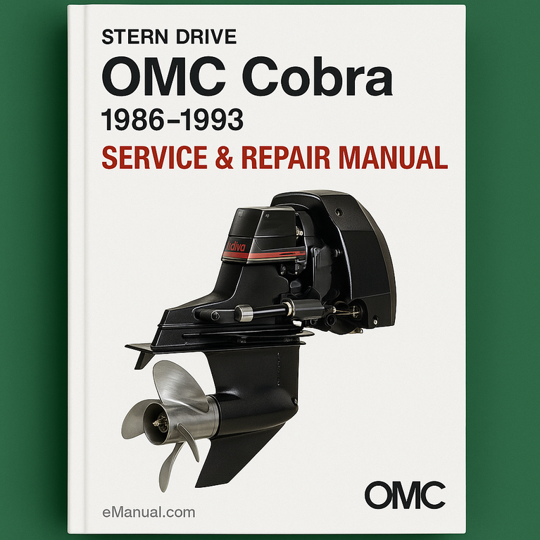 OMC Cobra Stern Drive Sterndrive 1986-1993 Service Repair Manual-Improved-PDF
