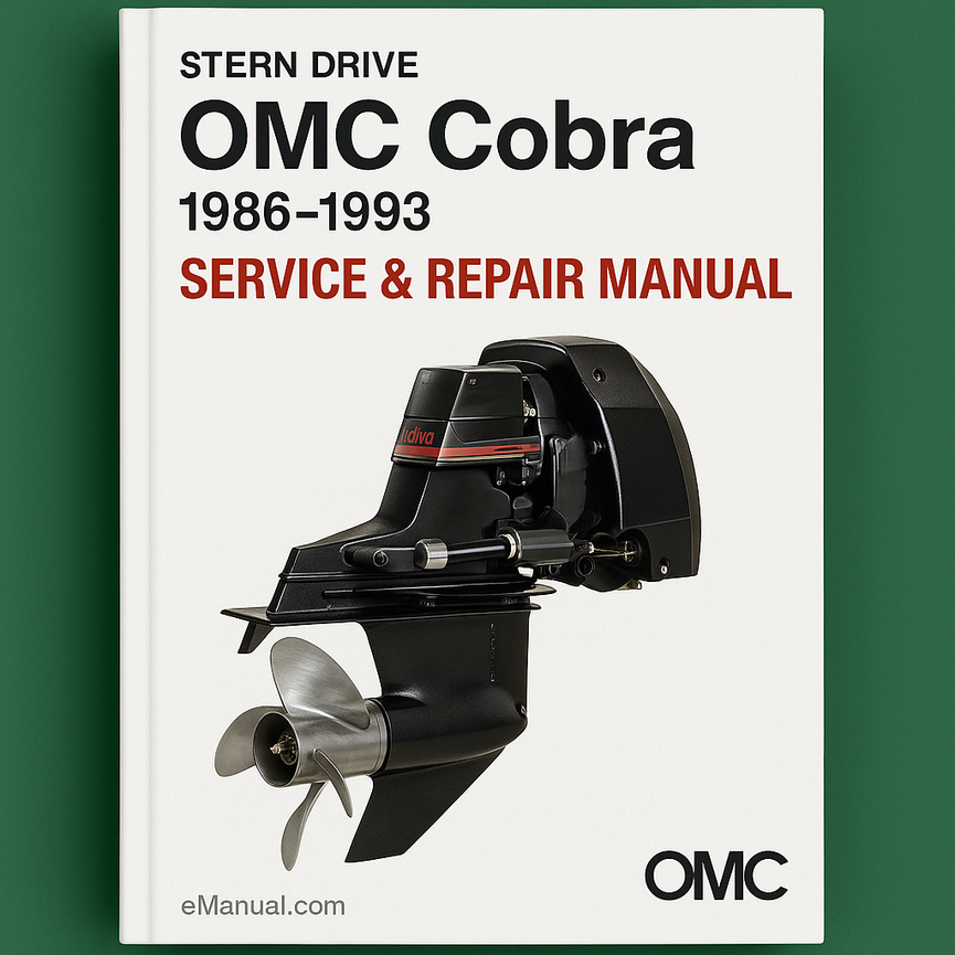 OMC Cobra Stern Drive Sterndrive 1986-1993 Service Repair Manual-Improved-PDF