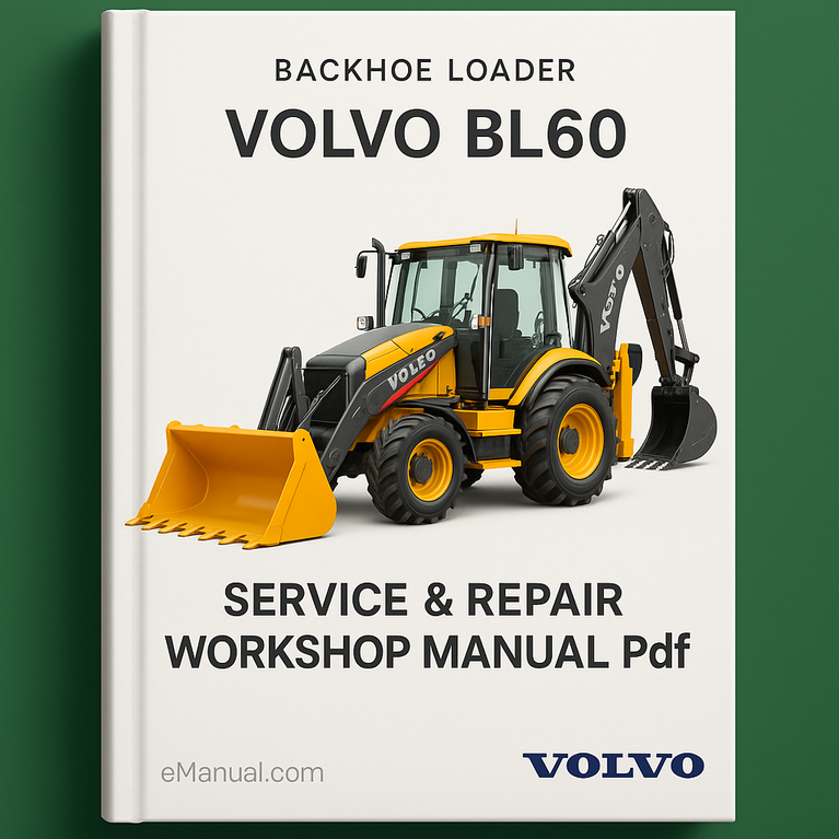 Volvo BL60 Backhoe Loader Service Repair Workshop Manual Pdf