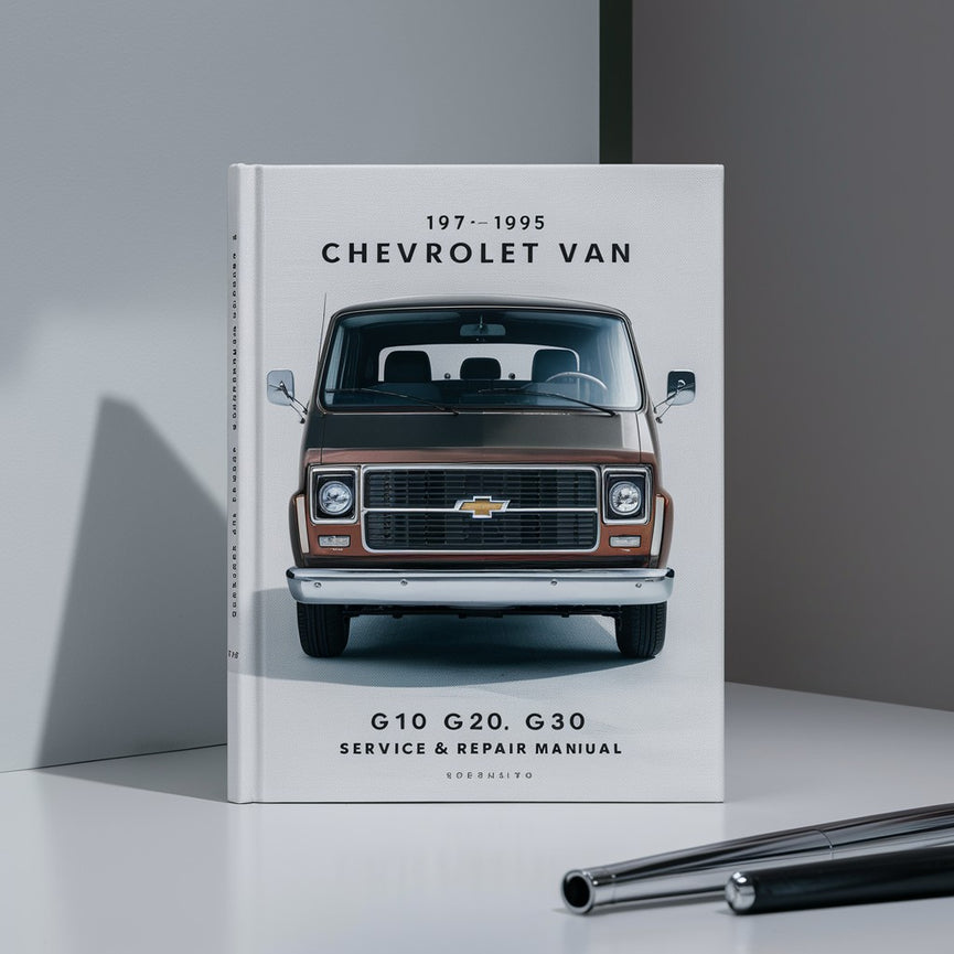 1971-1995 Chevrolet Van G10 G20 G30 Manual de servicio y reparación PDF