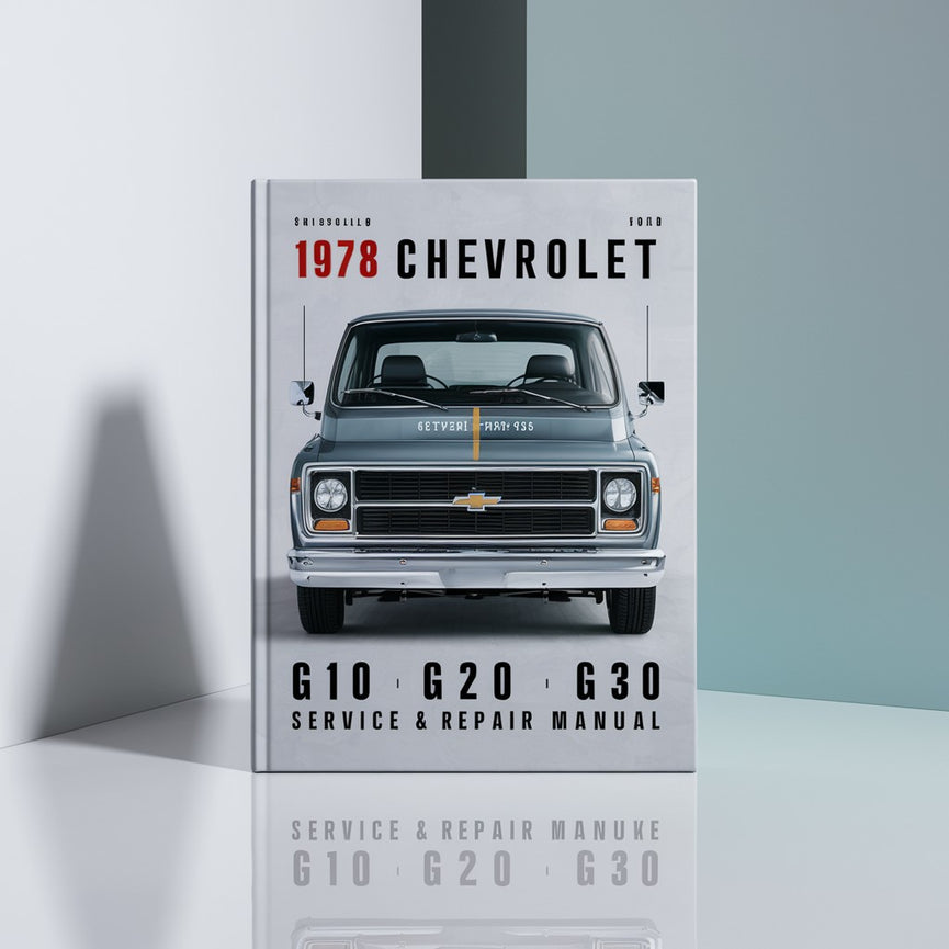 1978 Chevrolet Van G10 G20 G30 Manual de servicio y reparación PDF