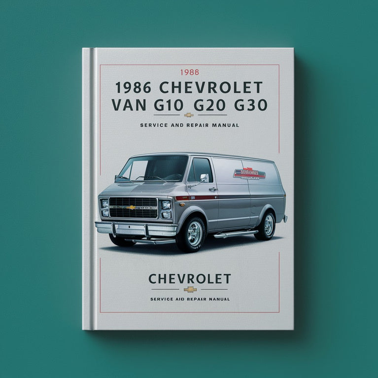 1986 Chevrolet Van G10 G20 G30 Manual de servicio y reparación PDF