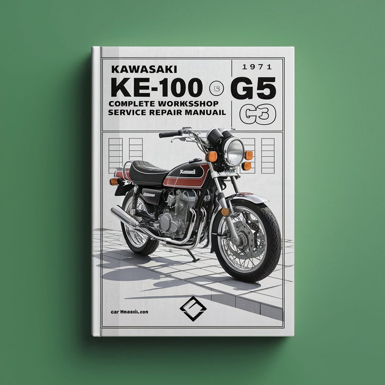 Manual completo de reparación de servicio de taller de motocicleta Kawasaki KE100 G5 1971 1972 1973 1974 1975 Descargar PDF