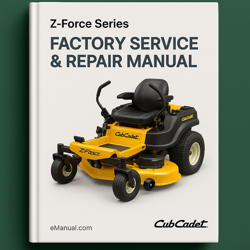 Cub Cadet Z-Force Series Factory Service Repair Manual
