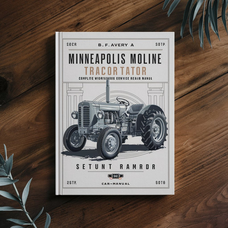 B F Avery A R V Minneapolis Moline MMBF MMBG MMV Tractor Complete Workshop Service Repair Manual