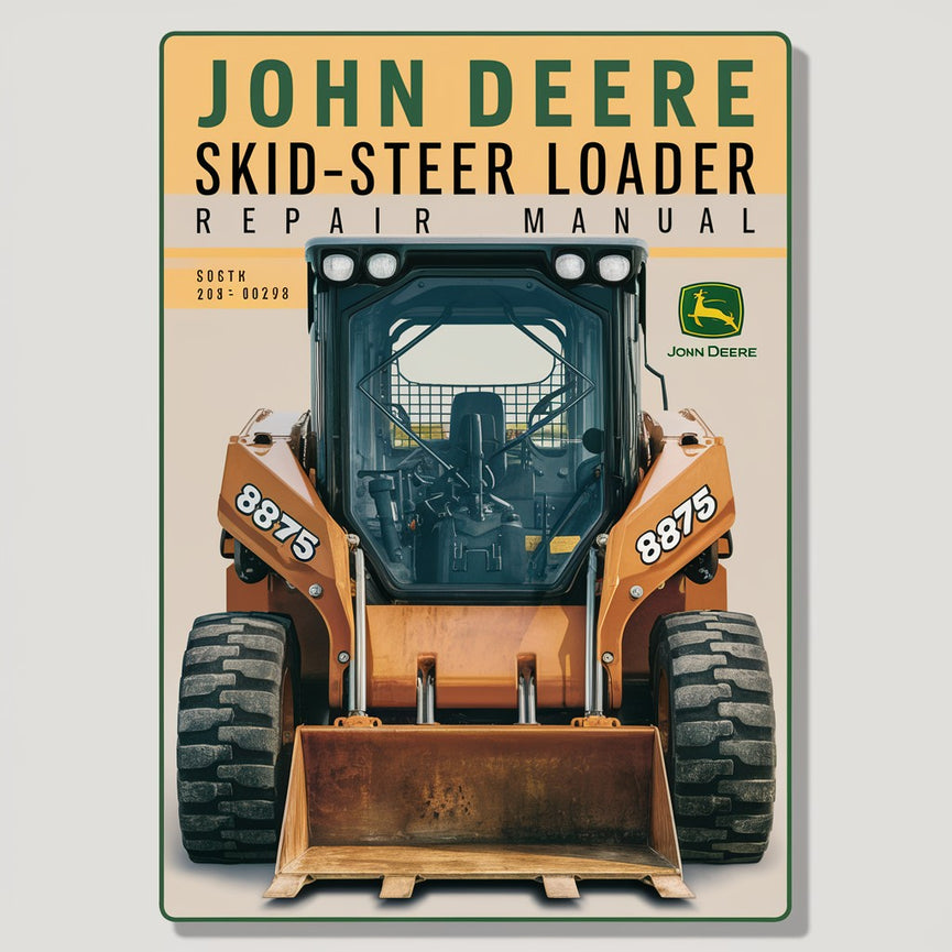 Manual de reparación del cargador compacto JOHN DEERE 8875