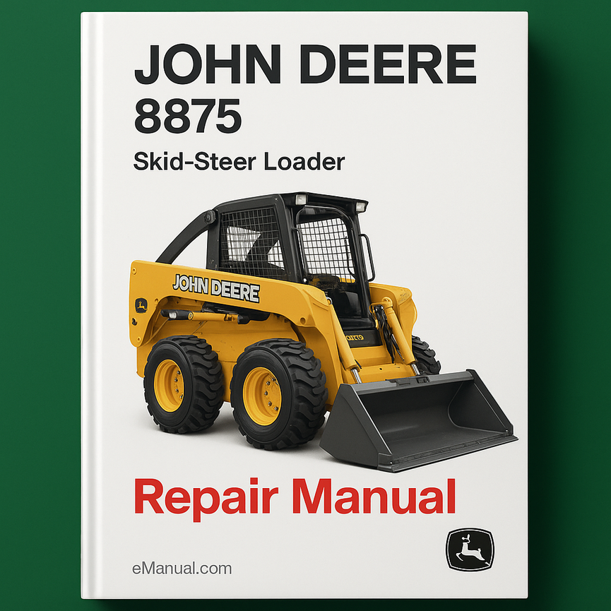 Manual de reparación del cargador compacto JOHN DEERE 8875