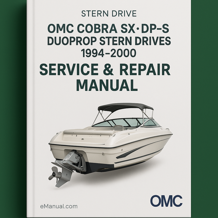 Omc Cobra Sx Dp-s Duoprop Stern Drives 1994-2000 Service Repair Manual