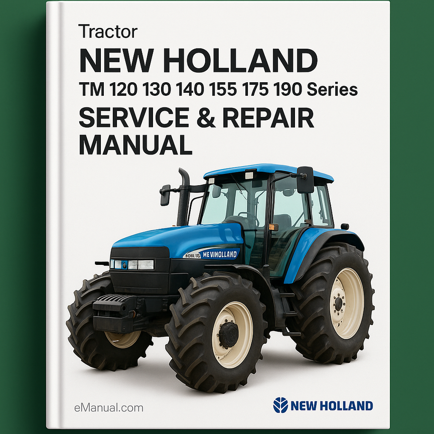 New Holland Tm 120 130 140 155 175 190 Series Tractor Service Repair Manual