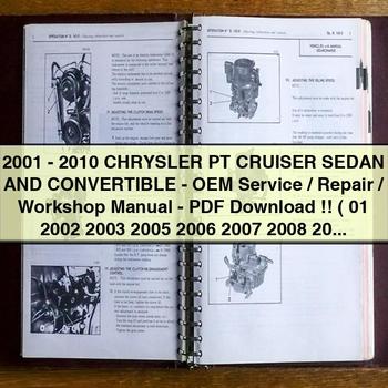 2001-2010 CHRYSLER PT CRUISER SEDAN And CONVERTIBLE-OEM Service/Repair/Workshop Manual-PDF ( 01 2002 2003 2005 2006 2007 2008 2009 10 )