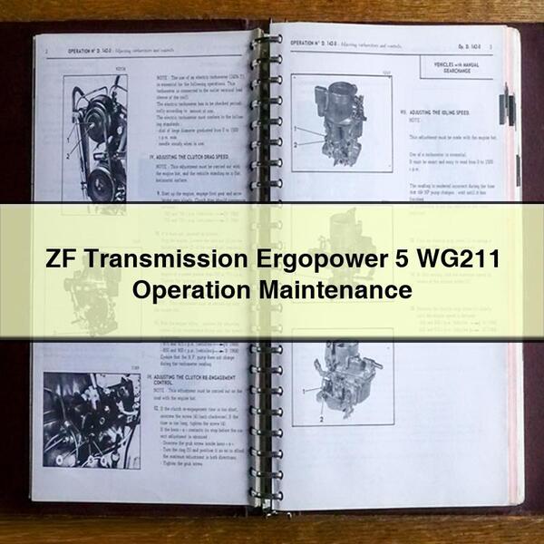 ZF Transmission Ergopower 5 WG211 Operation Maintenance