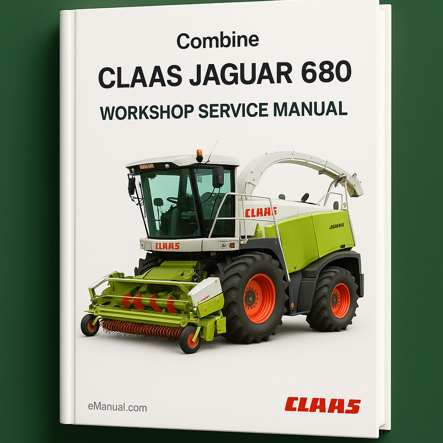 Claas Jaguar 680 Combine Workshop Service Manual for Repair