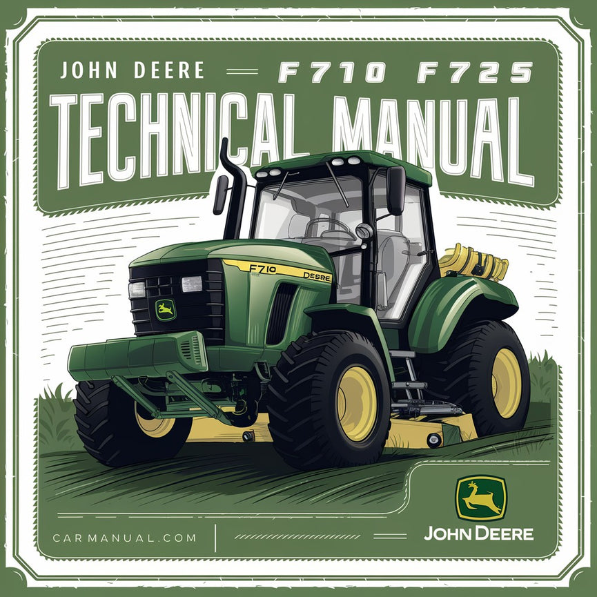 John Deere F710 F725 Frontmäher Technisches Handbuch