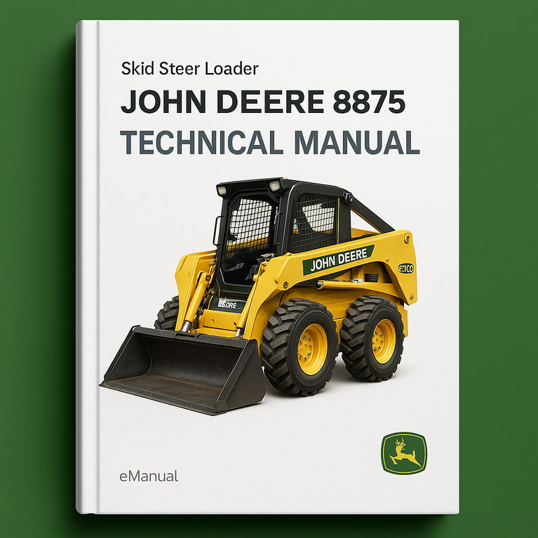 John Deere 8875 Skid Steer Loader Technical Manual