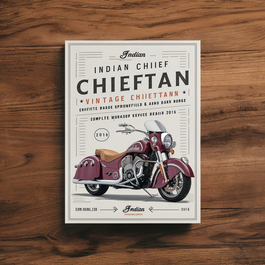 Indian Chief Classic Chief Vintage Chieftan Roadmaster Springfield & Dark Horse (With & Without ABS All Trims) Complete Workshop Service Repair Manual 2014 2015 2016