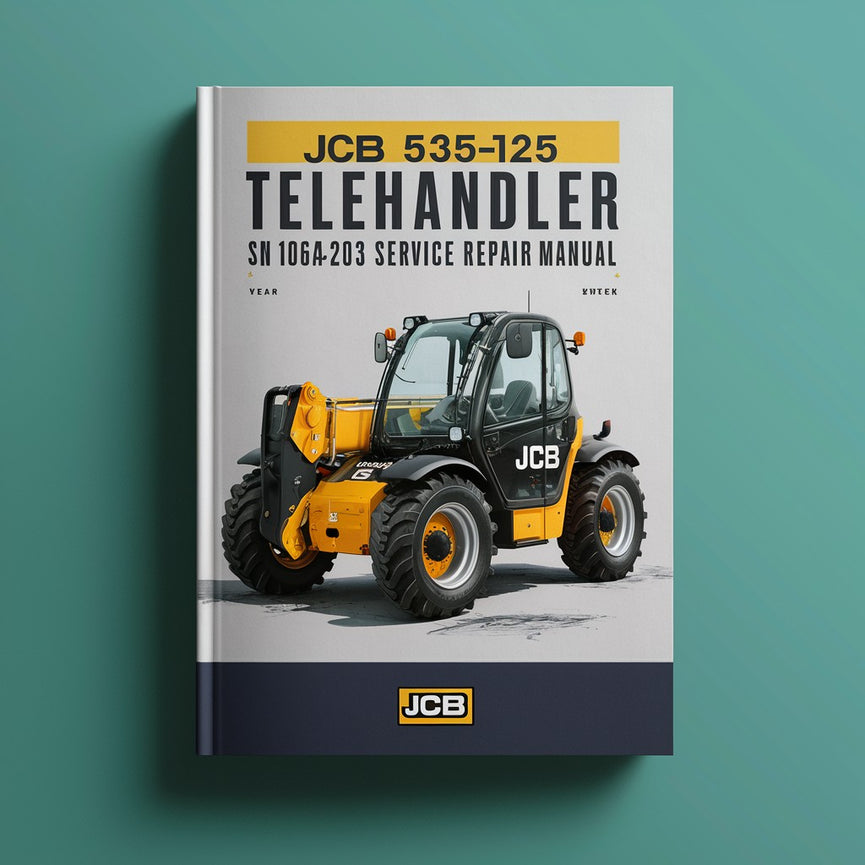 JCB 535-125 Teleskoplader SN 1064203 und UP Servicehandbuch PDF-Download