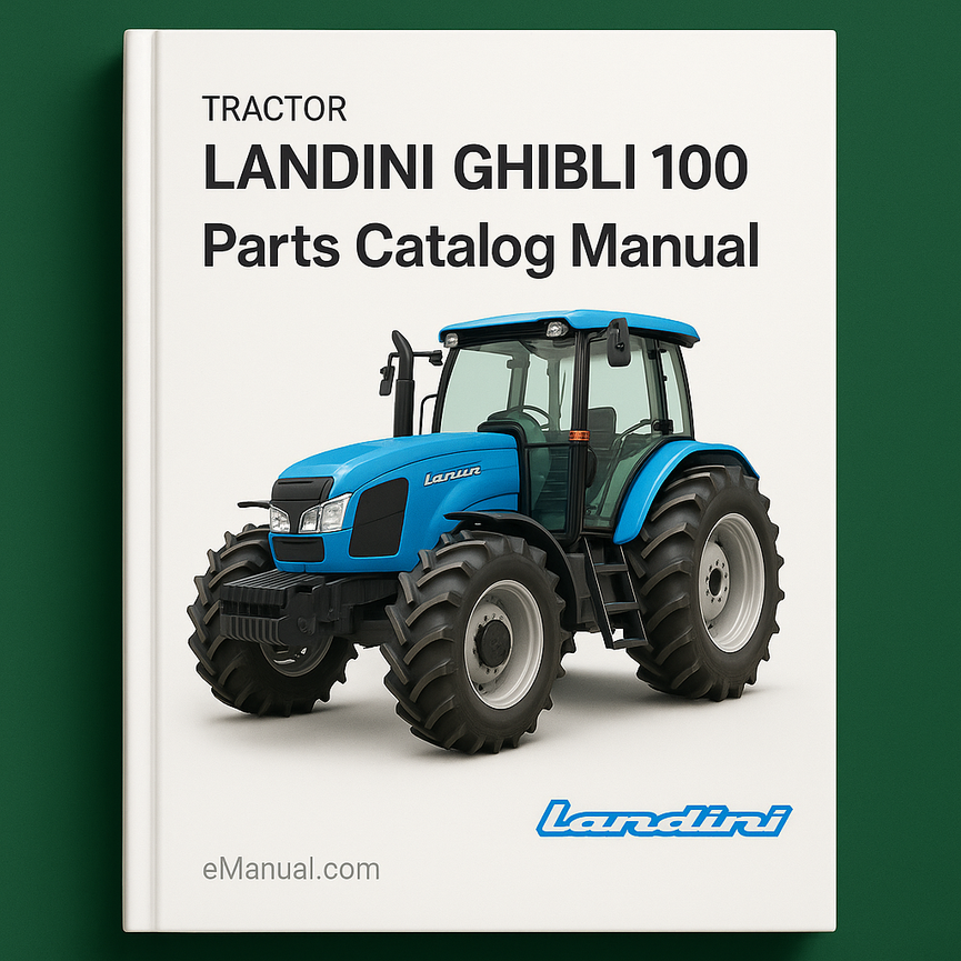 Landini Ghibli 100 Parts Catalog Manual