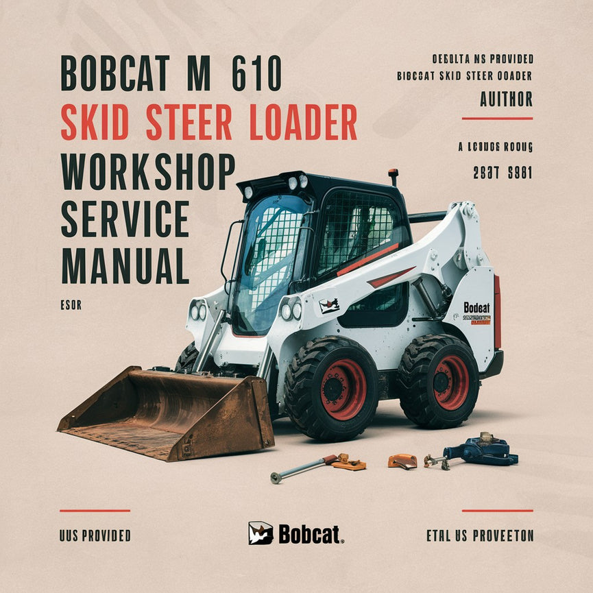 Bobcat M 610 Skid Steer Loader Workshop Service Repair Manual