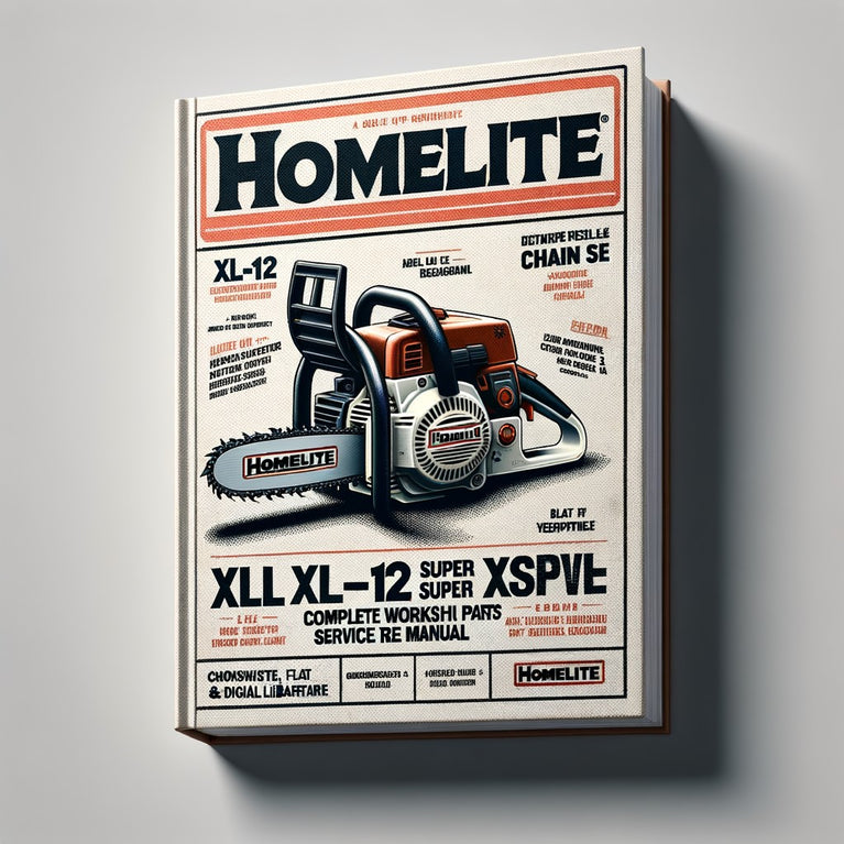 Homelite XL-12 Super XL-12 Super XLAO & XLAO Chain Saw Owners Parts & Complete Workshop Service Repair Manual