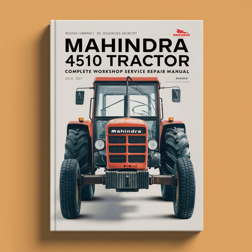 Mahindra 4510 Traktor 10 Serie Komplette Werkstatt Service Reparaturhandbuch