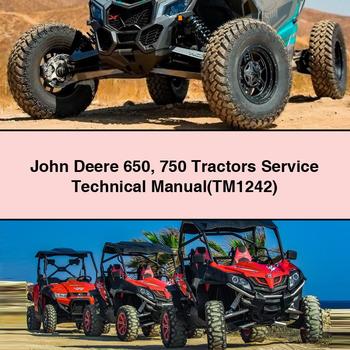 John Deere 650 750 Tractors Service Technical Manual(TM1242)