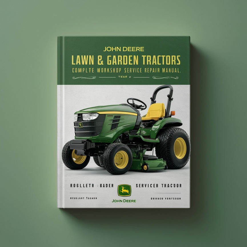 John Deere 110 112 130 160 165 175 180 185 Lawn & Garden Tractors Complete Workshop Service Repair Manual