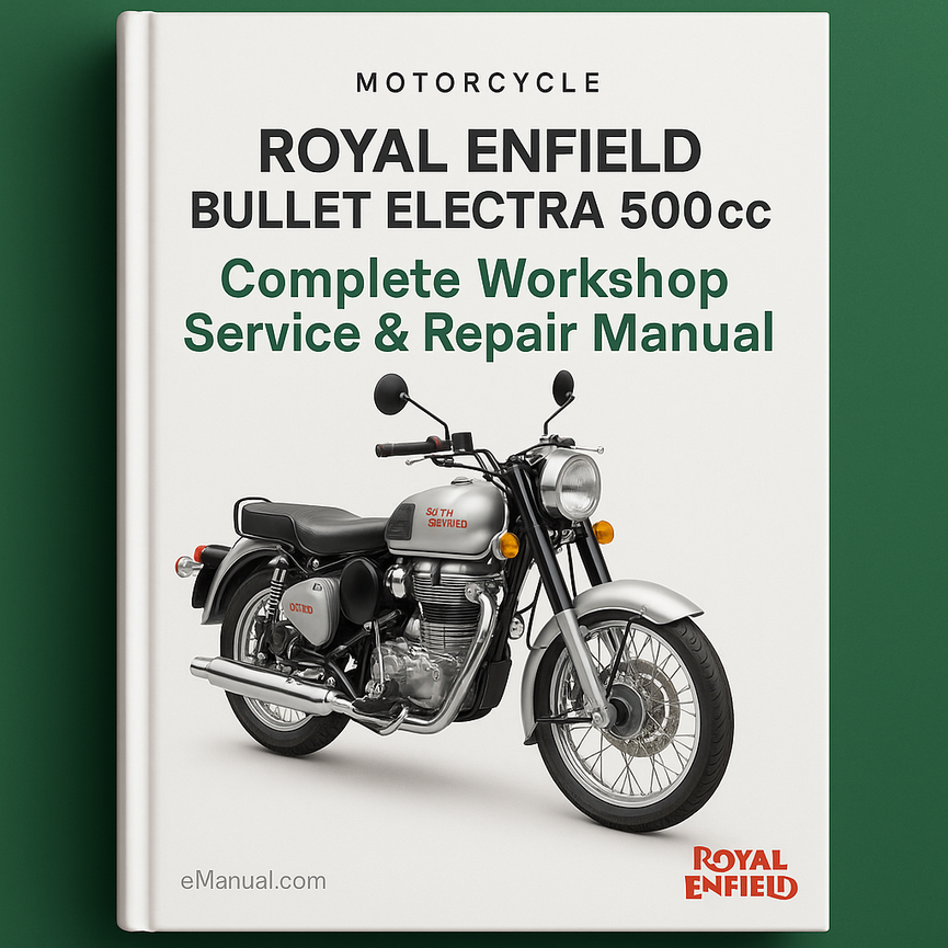 Royal Enfield Bullet Electra 500cc Motorcycle Complete Workshop Service Repair Manual