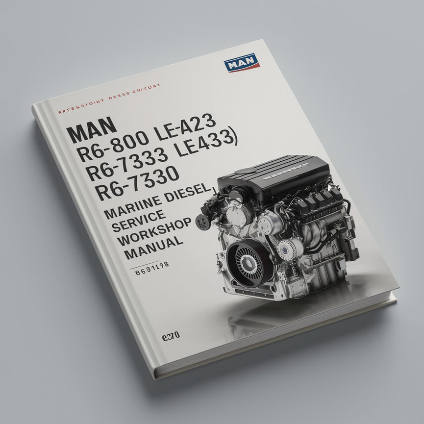 MAN R6-800 (D2876 LE423) R6-730 (D2876 LE433) Manual de taller de reparación de servicio de motor diésel marino Descargar PDF