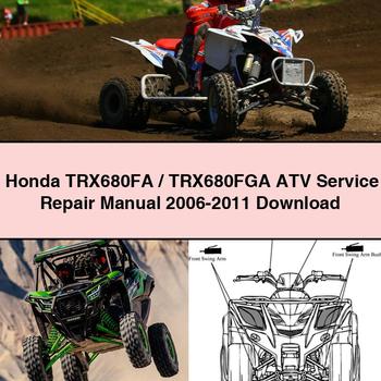Honda TRX680FA TRX680FGA ATV Service Repair Manual 2006-2011