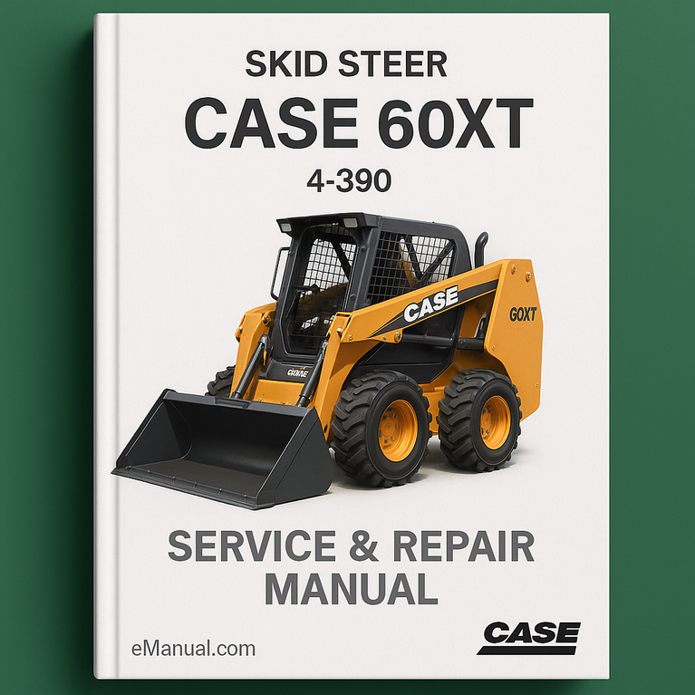 Manual de servicio del motor Case 60XT Skid Steer 4-390 - Mejorado - Descargar PDF