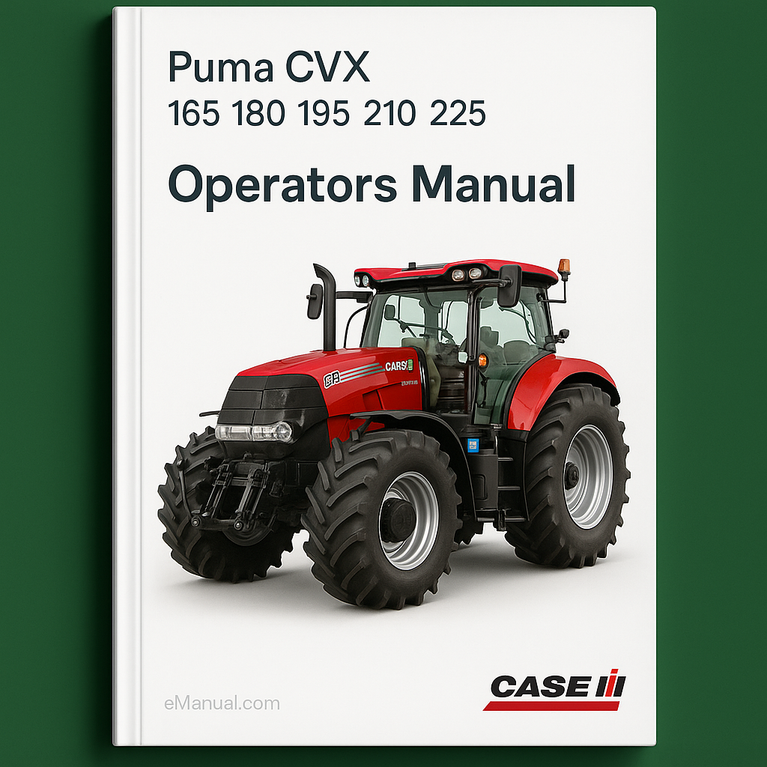 Case IH Puma CVX 165 180 195 210 225 Operators Manual