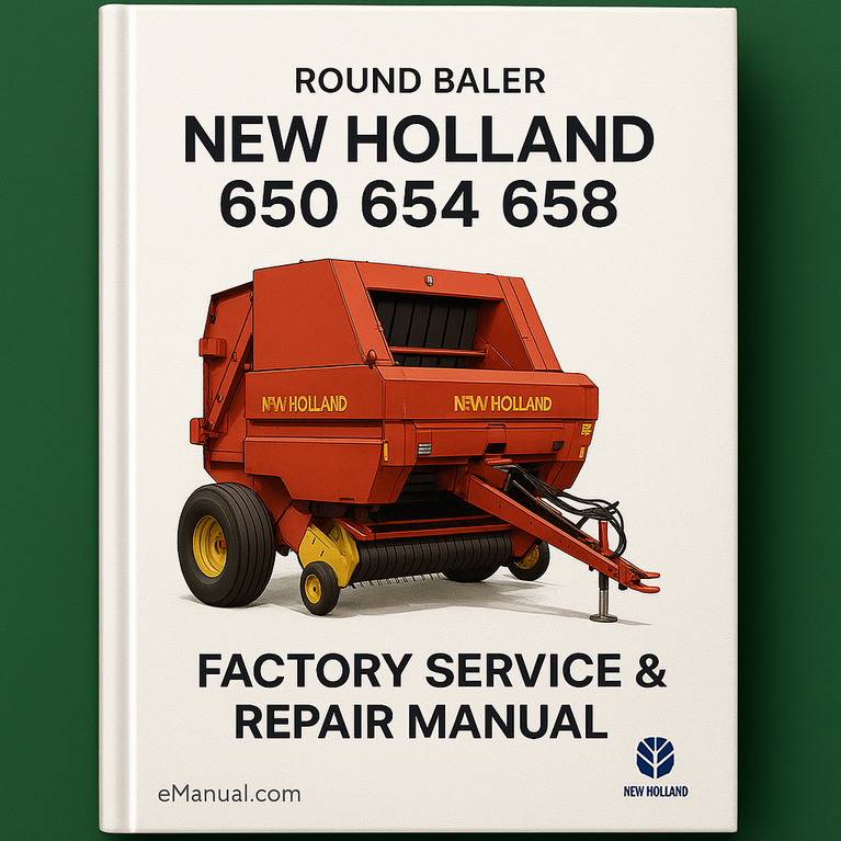 New Holland 650 654 658 Round Baler Factory Service Repair Manual