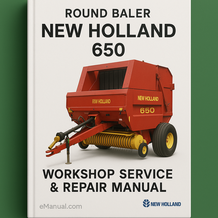 New Holland 650 Round Baler Workshop Service Repair Manual