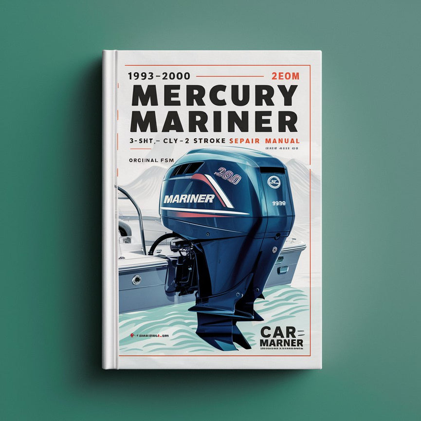 1993-2000 Mercury Mariner Outboard 3.3hp 1 cyl 2 stroke Engine Service Repair Manual (Original Fsm )