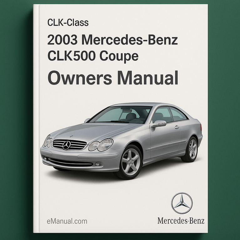 2003 Mercedes-Benz CLK-Klasse CLK500 Coupé Bedienungsanleitung PDF-Download