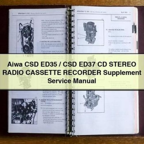 Aiwa CSD ED35 / CSD ED37 CD Stereo RADIO CASSETTE RECORDER Supplement Service Manual PDF Download