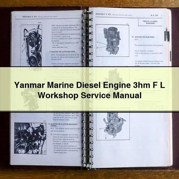 Yanmar Marine Diesel Engine 3hm F L Workshop Service Repair Manual