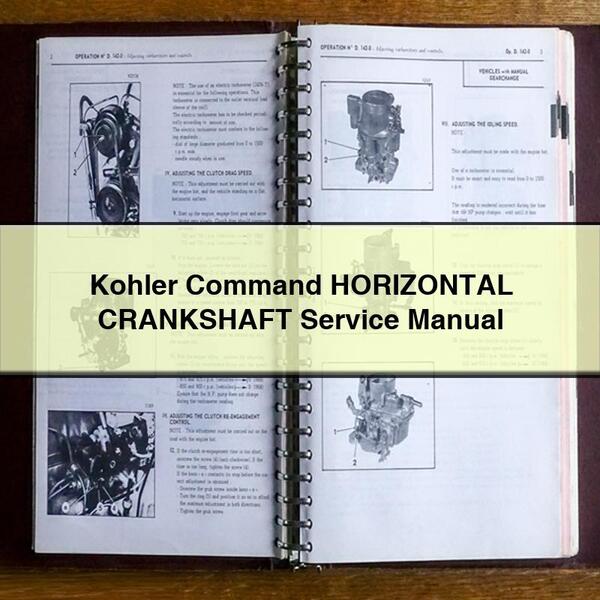 Kohler Command HORIZONTAL CRANKSHAFT Service Repair Manual