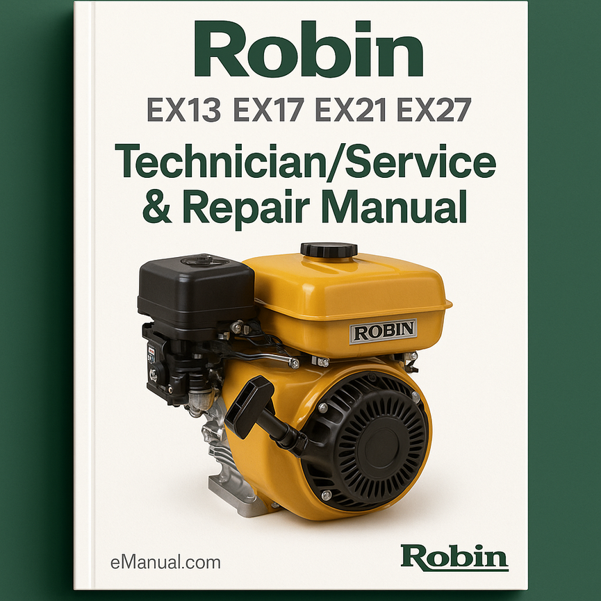 Robin EX13 EX17 EX21 EX27 Technician/Service Repair Manual