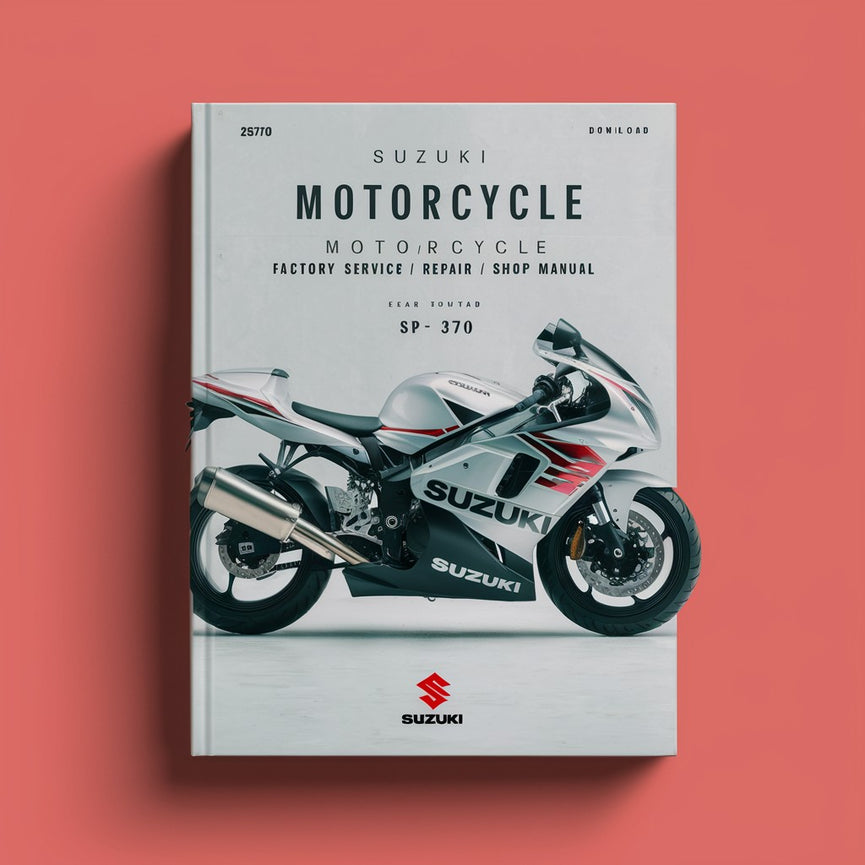 Manual de taller / reparación / servicio de fábrica de motocicletas Suzuki SP370 - SP 370 PDF - Descargar