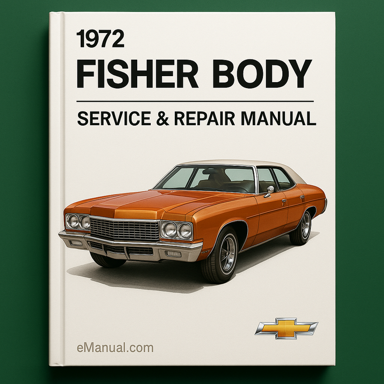 1972 Manual de Servicio de Reparación de Fisher Body