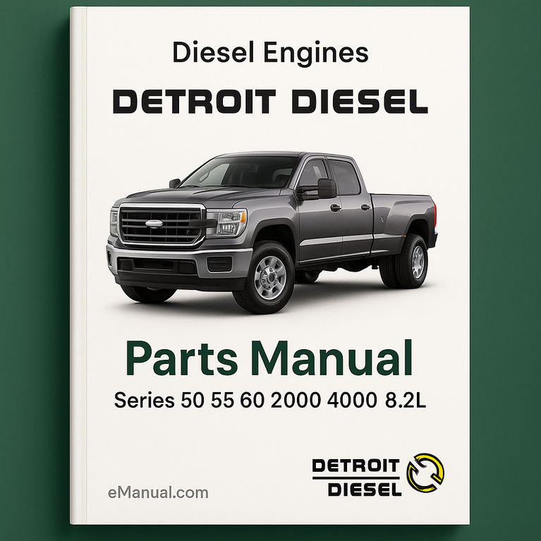 Detroit Diesel Parts Manual-Illustrated PART Parts List WITH EXPLODED VIEWS Series 50 55 60 2000 4000 8.2l Diesel Engines