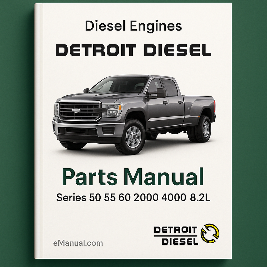 Detroit Diesel Parts Manual-Illustrated PART Parts List WITH EXPLODED VIEWS Series 50 55 60 2000 4000 8.2l Diesel Engines