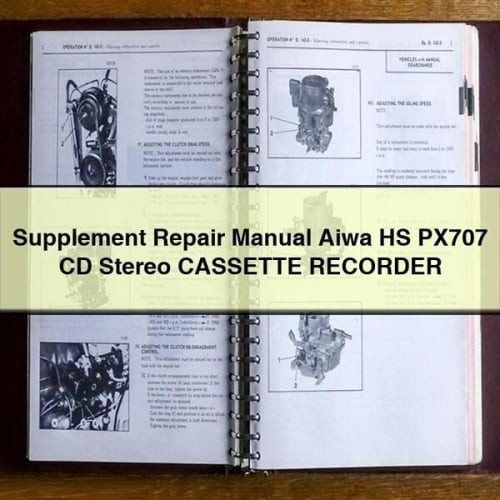 Supplement Repair Manual Aiwa HS PX707 CD Stereo CASSETTE RECORDER PDF Download