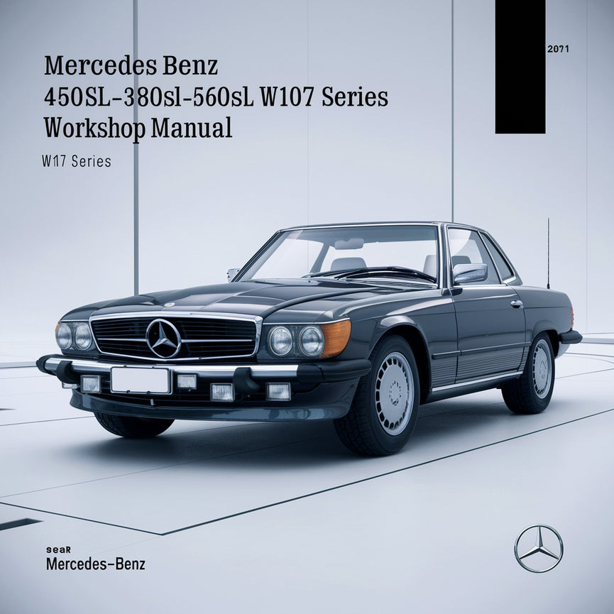 Mercedes Benz 450SL-380SL-560SL W107 Series Workshop Manual