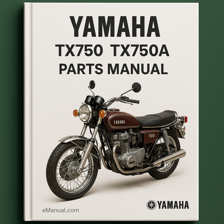 Yamaha TX750 TX750A Parts Manual Catalog
